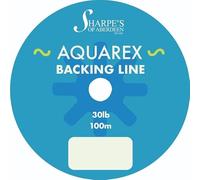 Sharpe's of Aberdeen Aquarex Polyester Fishing Backing Line - 100m Hollow Braid - 30lb Breaking Strain - Low Stretch, Tangle-Free Fly Line Backing
