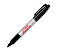 Sharpie 13601 Industrial Permanent Marker, Fine Point, Black, 12 Count Case of 12 Packs Black