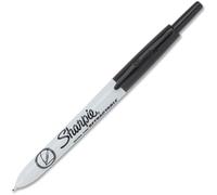 Sharpie 1735790DZ Sharpie Markers Retractable Ultra Fine 12/BX Black