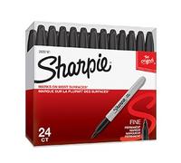 Sharpie 2025161 Fine Black Permanent Pens Box of 24