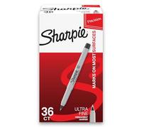 Sharpie 24390235 Permanent Marker Ultra Fine Tip Black Ink 36/Box (2082960)