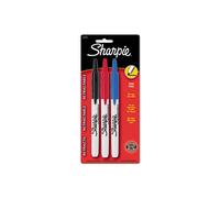 Sharpie 32726PP Retractable Permanent Markers Fine Point Assorted 3-Set