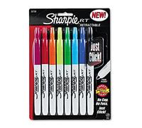 Sharpie 32730PP - Retractable Permanent Markers, Fine Point, Assorted, 8/Set-SAN32730PP