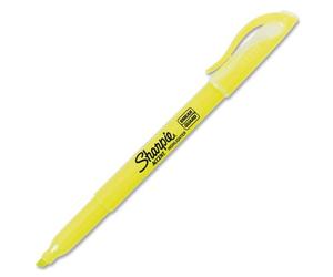 Sharpie Accent Pocket Style Highlighter, Chisel Tip, Fluorescent Yellow, 144 Highlighters