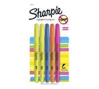 Sharpie Accent Pocket Style Highlighters, Chisel Tip, Assorted, 5/Pack
