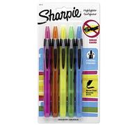 Sharpie Accent Retractable Highlighters, Chisel Tip, Assorted Colors, 5-Count