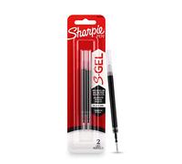 SHARPIE Black Colour Gel Pen Set for Students| Water Proof ink for Smooth & Comfortable Writing Experience| Office Stationery | Refill 0.7mm |Pack of 2