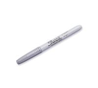 Sharpie Br&s Permanent Marker, Fine Point, Nontoxic, Metallic Silver (39013)