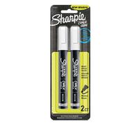 SHARPIE Chalk Marker Wet Erase Markers White 2 Count