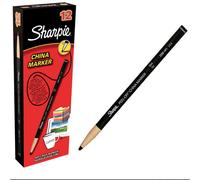 Sharpie China Marker Pack 12 - Colour Choice, White, Black OR Yellow