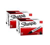 Sharpie Chisel Tip Pro Permanent Markers King Size Black 24-Count
