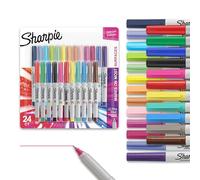 Sharpie Color Burst Permanent Markers, Ultra Fine Point, Assorted Colors, 24 Count