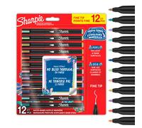 Sharpie Creative Marker Acrylic Paint Pens | Earth Tones | Fine Tip Water-Based Paint Markers | No-Bleed Ink Writes on Most Surfaces | Crafting & Art Supplies | Assorted Colours | 12 Count