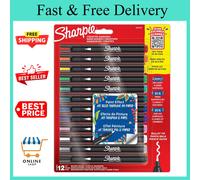Sharpie Creative Marker Acrylic Paint Pens | Water-Based Paint Markers | No-Bleed Ink Writes on Most Surfaces | Bullet Tip | Crafting & Art Supplies | Assorted Colours | 12 Count