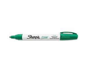 SHARPIE Dymo Marker Medium Point Green Permanent Oil Paint Marker - Permanent Markers (Green, Multicoloured, Plastic, Medium)