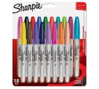 Sharpie Permanent Markers | Fine Point | Assorted Fun Colours | 18 Count
