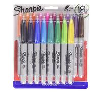 Sharpie Fine Marker Pens - Assorted Colour (Pack of 18)