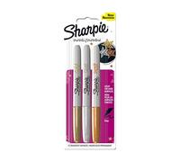 Sharpie Fine Metallic Permanent Marker - Gold/Silver/Bronze (Pack of 3)