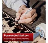 Sharpie Fine Perm Marker BK PK12 - Markers - Office Supplies