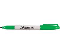 Sharpie Fine Permanent Marker Pens Pack of 3, Green (p52241)