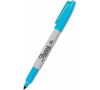 SHARPIE Fine Point Blue Number Tip Permanent Marker Pen (Blue, Numeral-Shaped Tip, Multicoloured, Fine, Metal, Paper, Plastic, AP)