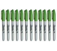 Sharpie Fine Point Permanent Marker Argyle Green 12 Pack