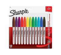 SHARPIE Fine Point Permanent Marker Assorted Classic 12-Count
