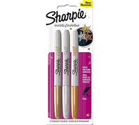 Sharpie Permanent Marker Fine Point - Assorted Metallic Colours - Pack of 3