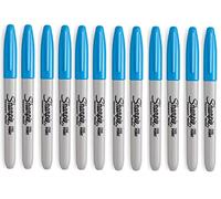 Sharpie Fine Point Permanent Marker Brilliant Blue 12 Pack
