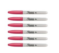 Sharpie Fine Point Permanent Marker - Magenta - 6 Count - Quick Dry, Waterproof, Fade-Resistant - Multi-Surface Marker for Office, School, DIY