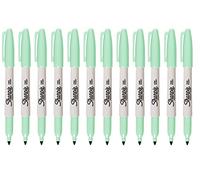 Sharpie Fine Point Permanent Marker Mint Green 12 Pack