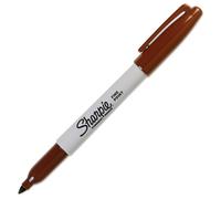 Sharpie Fine Point Permanent Marker Open Stock-Brown