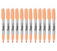 Sharpie Fine Point Permanent Marker Peach 12 Pack