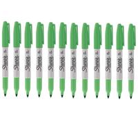 Sharpie Fine Point Permanent Marker Pen Cosmic Galaxy Green 12 Pack