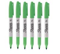 Sharpie Fine Point Permanent Marker Pen Cosmic Galaxy Green 6 Pack