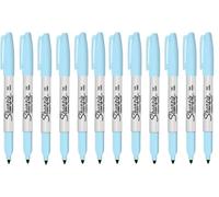 Sharpie Fine Point Permanent Marker Pen Light blue Topaz 12 Pack