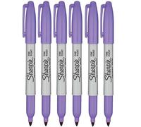 Sharpie Fine Point Permanent Marker Pen Lilac 6 Pack
