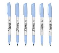 Sharpie Fine Point Permanent Marker Pen Violet Chalcedony 6 Pack