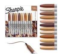 SHARPIE Permanent Markers, Portrait Colors Skin Tone Markers Set, Fine Tip Markers, Art Markers, Sketch Markers, Assorted, 12 Count