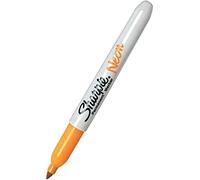 Sharpie Fine Tip Permanent Marker - Neon Orange (Pack of 12)