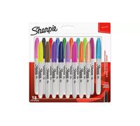 Sharpie Permanent Markers | Fine Point | Assorted Fun Colours | 18 Count