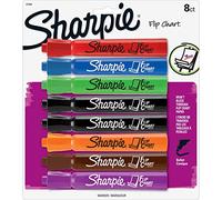 Sharpie Flip Chart Markers, Bullet Tip, Assorted Colors, 8-Count