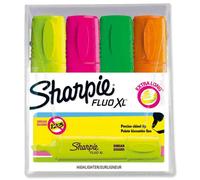 Sharpie Fluo XL Chisel Tip Highlighter - Assorted (Pack of 4)