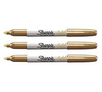 Sharpie Gold Metallic Fine Point Permanent Marker - Pack of 3