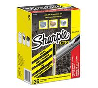 SHARPIE Industrial Permanent Markers, Fine Tip, Black, 36 Count