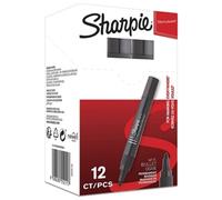 Sharpie M15 Perm Marker Bullet 1.8mm Black Pack 12 - S0192582