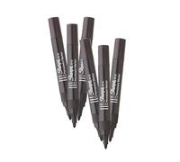 Sharpie M15 Permanent Markers - Black Bullet Tip Marker Pens, Durable 2mm Bold Point Markers, Long Lasting Ink & Quick Drying Marker for Metal, Plastic, Wood & Cardboard | Pack of 6