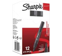 Sharpie M15 Permanent Markers Bullet Tip Black 12 Count Black 1 count (Pac