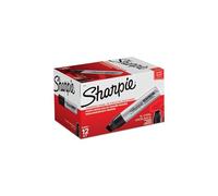 Sharpie Magnum Permanent Markers, XL Chisel Tip, Black, 12/Pack (44001A)