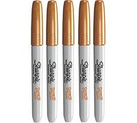 Sharpie Metallic Fine Point Permanent Marker - Bronze - Pack of 5